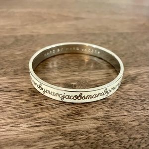 Marc by Marc Jacobs Silver and Bone Bangle Bracelet *NEW*